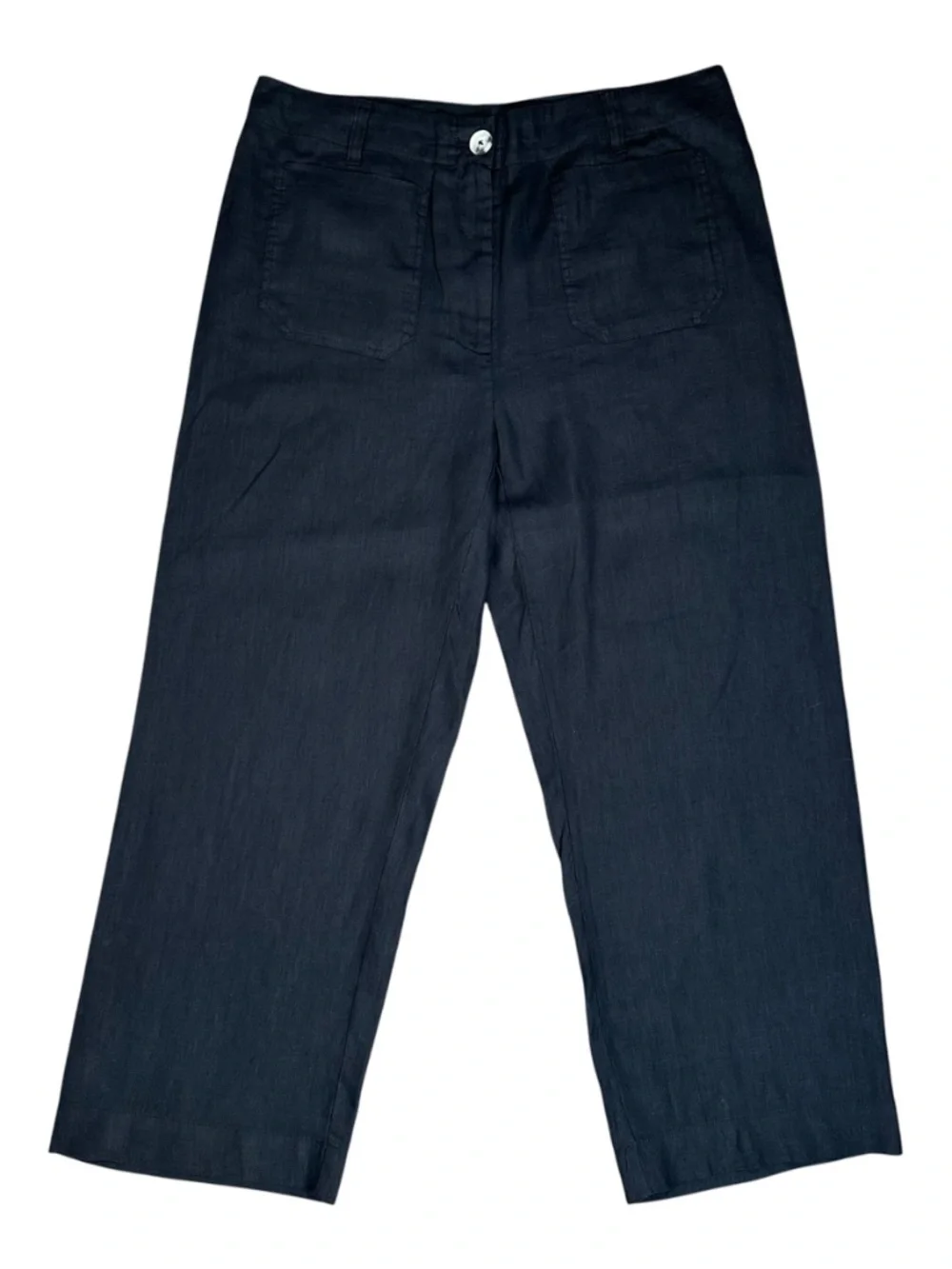 Quince  European Linen Patch Pocket Wide Leg Pants Trousers Size 16 EuroSummer